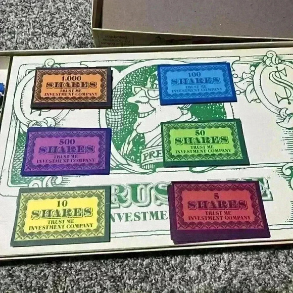 Trust Me Vintage 1981 Parker Brothers Board Game Replacement Shares - Picture 2 of 4